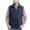 Dark Blue, variant on Men's Zip Up Utility Sleeveless Vest Lightweight Outdoor Cargo Shirts Breathable Mesh Liner Fishing Comfy Outerwear with Multi Pockets Army Green L