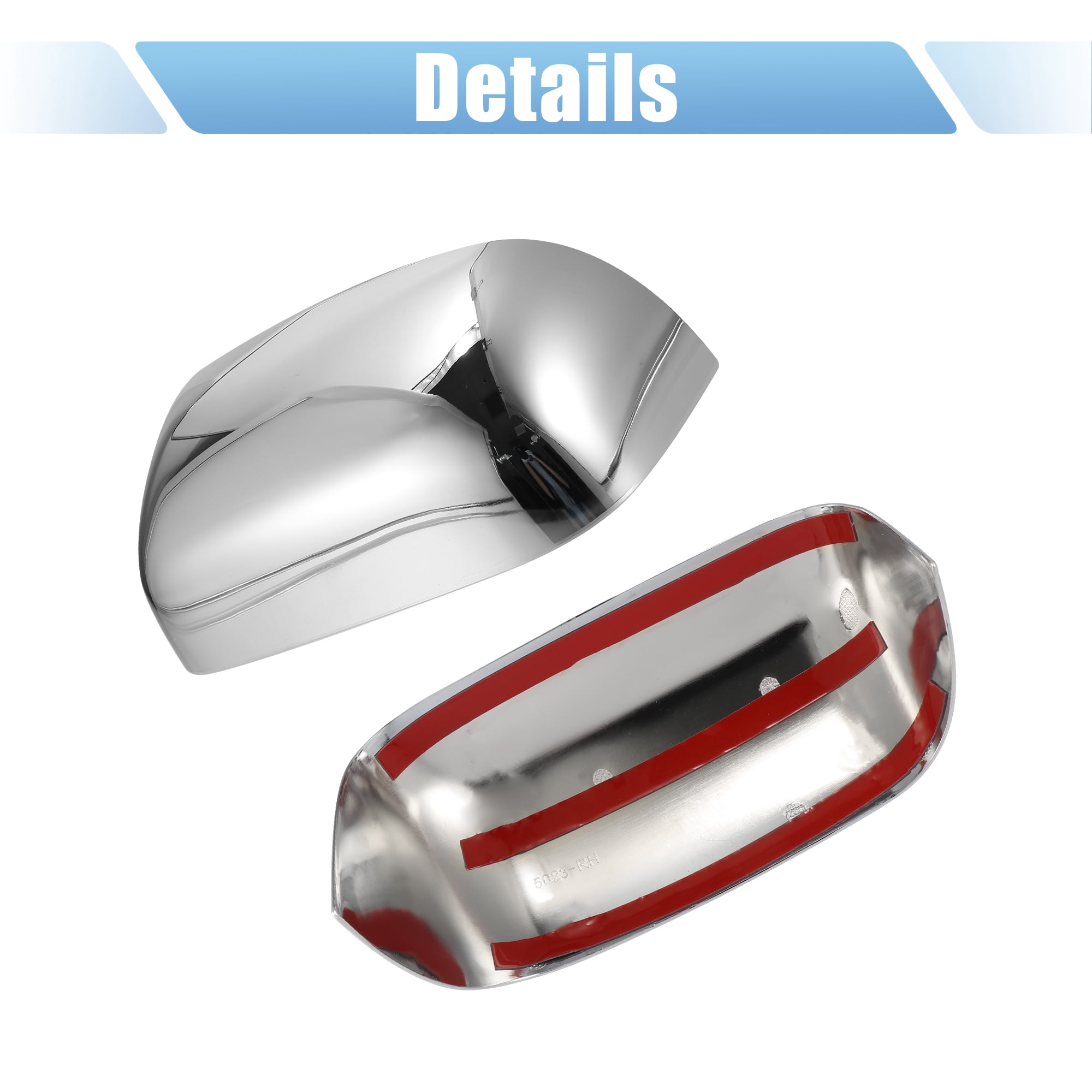 Unique Bargains Chrome Plated Power Mirror Cover Caps for Dodge for Ram 2002-2008