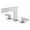 Brushed Nickel, variant on Sumerain Waterfall Widespread Bathroom Faucet Brushed Nickel Two Handle Bathroom Sink Faucet 3 Hole, 8-Inch Bathroom Faucet Vanity Faucet with supply lines