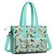 thumbnail image 2 of Teacher Tote Bag,Dachshund Dog and Pizza Teacher Utility Tote Bag,Large Work Tote Bags for Women with Multiple Pockets,Top Zipper Closure,13.8x10.6x6.7 Inch, 2 of 5