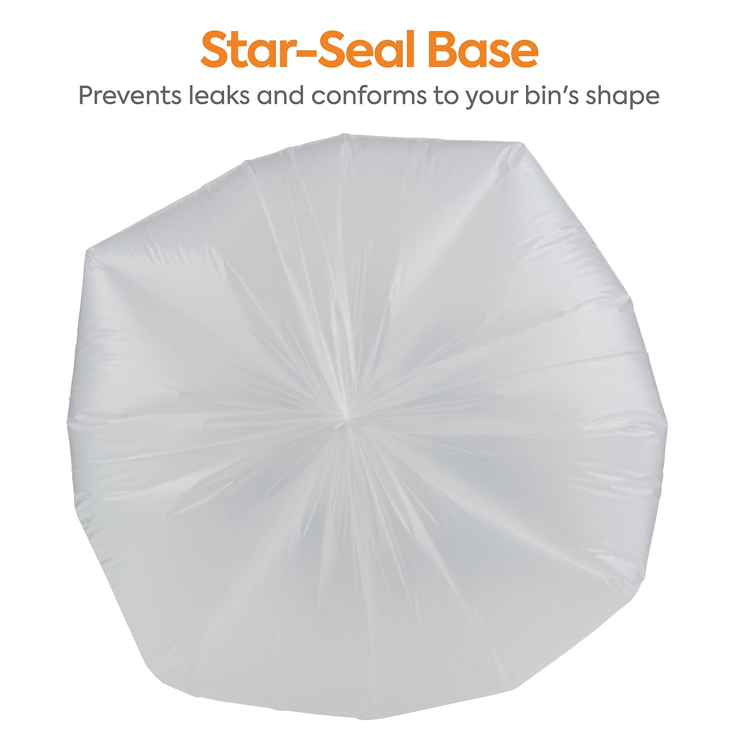 Staples Coastwide Professional 55-60 Gallon Trash Bag 38" x 58" Low Density 1 mil Clear 100 Bags/Box
