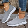 thumbnail image 3 of Rokment Womens Orthopedic Slip on Socks Walking Running Shoes Comfortable Arch Support Memory Foam Cross-Training Non Slip Nursing Sneakers Grey Size 8.5, 3 of 6