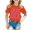 Orange, variant on Girls Tshirts Kids Playful Letter Graphic Short Sleeve Crewneck Soft Blend Top Girls' Tops Sky Blue 10-11 Years