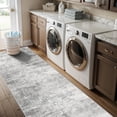 thumbnail image 5 of Washable 2x10 Kitchen Runner Rug: Abstract Farmhouse Bathroom Entryway Rug Soft Stain-resistant Hallway Floor Mat Non-slip Indoor Non-shedding Carpet For Living Room Bedroom (2x10 Light/grey), 5 of 8