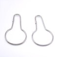 thumbnail image 5 of 20 piezas Ganchos de cortina de ducha de metal Clips de ducha colgantes Anillos de cortina de ducha de metal Ganchos de cortina de ducha reutilizables prácticos para baño, 5 of 5