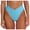Light Blue, variant on Women's High Waist Bikini Bottoms - Sexy V Cut High Cut Swimsuit - Nylon Spandex - Beach Swimming - S-XL