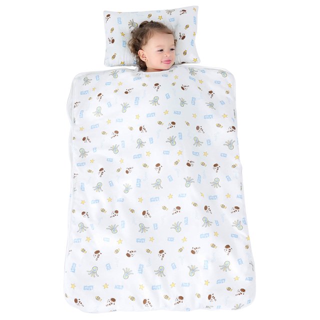 Saco de dormir para bebé, cómodo saco de dormir infantil de algodón puro de 90x120cm