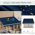 thumbnail image 2 of U-MAX Retractable Patio Awning with Manual Crank 10'×8', UV Protection & Waterproof Outdoor Sun Shade for Deck/Patio, Aluminum Frame,Navy, 2 of 7