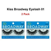 Kiss 5D Broadway Strip Eyelash 01 ( 2 Pack )