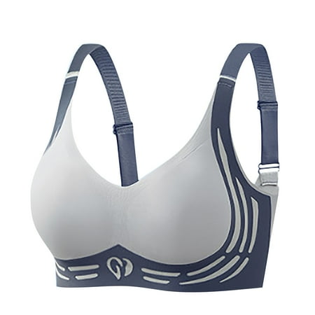 Yubnlvae Bras for Women ( Blue M-Xxl ) Super Gather Bra Soft Comfortable Gather Bra Wireless up Bra Lift Bra Women Lingerie Everyday Sports Bras