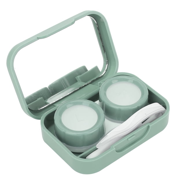 Estuche para lentes de contacto, lindo estuche para lentes de contacto, kit de almacenamiento para remojar lentes de contacto, contenedor para guardar lentes de contacto, creado con maestría