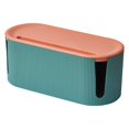 thumbnail image 2 of Wire Storage Case Cable Home Dustproof Router Board Management Box Bracket Cable Organizer Management Box Good Hardness Data Holder Green, 2 of 8