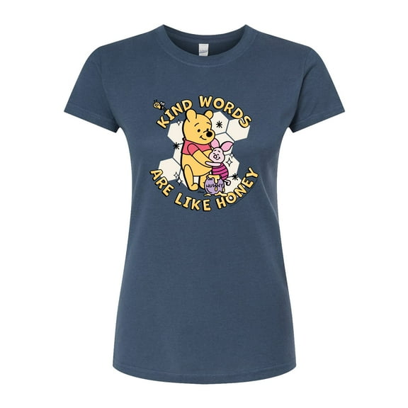 Disney - Kind Words Are Like Honey - Juniors Fitted Graphic T-Shirt