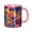 Pink, variant on Old Style Flower Coffee Mug Fun Custom Ceramic Mugs 11oz Black