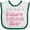 White and Green, variant on Inktastic Future Softball Star Girls Baby Bib