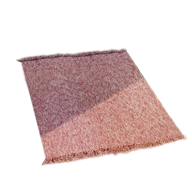 Bewildely Alfombrilla lavable antideslizante absorbente de estilo japonés para puerta de interior, alfombrilla lavable para suelo de puerta, Decoración del hogar rojo 60x90cm