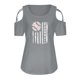 thumbnail image 4 of Camiseta estampada con estilo para mujer, blusa de manga corta, cuello redondo, camisetas informales OAVQHLG3B Store lin121212, 4 of 4
