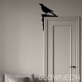 thumbnail image 4 of Glowneon Raven Door Trim Metal Sign, Black Crow Lover Door Corner Art, 4 of 5