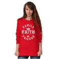 thumbnail image 5 of Christian Family Faith Friends Flag Long Sleeve TShirt Men Women Brisco Brands S, 5 of 6