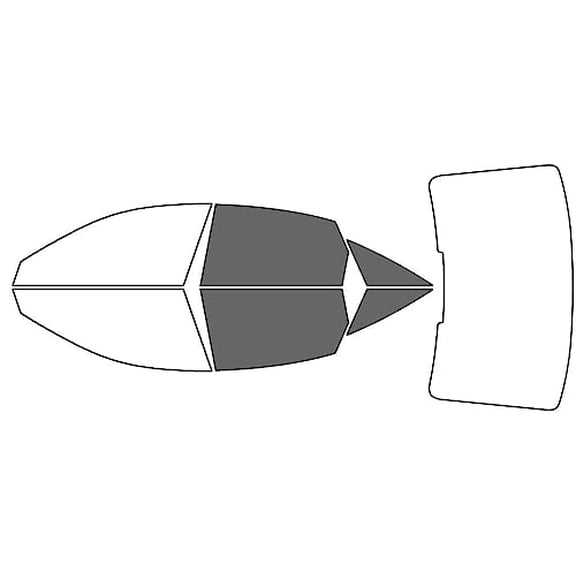 Rvinyl Window Tint Kit Compatible with Audi S6 2020-2025 - Back Precut Kit - 35%