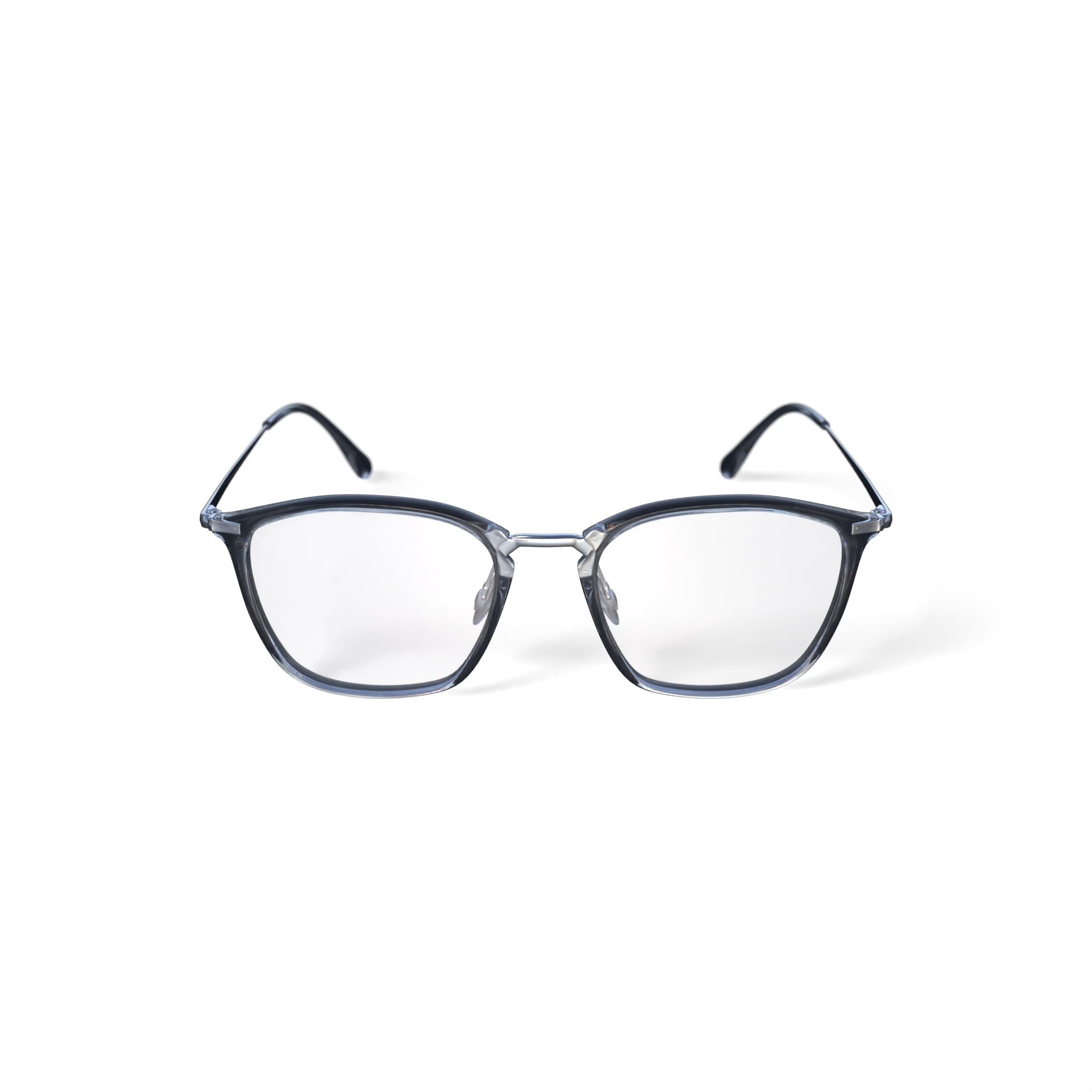 Ray-Ban Women's Size 52 Square RB7164 Optics Prescription Eyeglasses with Case, Transparent