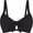 Black, variant on Women's Bikini Tops V Neck Push Up Bra Criss Cross Back Bathing Suit Swim Top Only Women's Swimsuit Black XL(XL)
