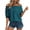 Dark Blue, variant on Women's Off Shoulder Top Ruffle Hem Bubble Short Sleeve Blouse Cute Casual Flowy Summer Shirt for Beach Vacation