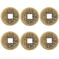 thumbnail image 4 of 6pcs Brass Chinese Luck Coins DIY Accessories for Knot Making, Feng Shui Copper Coins for Success, Glossy Finish for Home Decor, 4 of 5