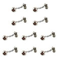 thumbnail image 2 of QHUDLV -10pcs Fishing Bite Alarms Fishing Rod Bell Rod Clamp Tip Clip Bells Rings Metal, 2 of 9
