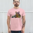 thumbnail image 3 of Tee Hunt Dean Russo Cute Cat T-Shirt First We Steal Your Heart Pet Men's Tee, Light Pink, Large, 3 of 5