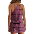 thumbnail image 4 of Fankiway Ensemble Mode Femme Col en V Sans Manches Poches Robe Pull Shorts Ensemble 2 Pcs Jupe Été, 4 of 5