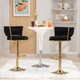 thumbnail image 2 of Juego de 2 taburetes de bar VECELO con altura de mostrador ajustable, color negro, 2 of 8