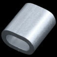 thumbnail image 5 of 2mm Aluminum Double Wire Rope Clamp Clip Sleeve 320 Pcs,320 x Wire Rope Aluminium Sleeve,Silver, 5 of 8