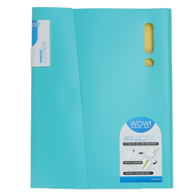 Carpeta de bolsillo Ticfox Clasificación Conveniente Portátil diseño Soporte papel Elástico A3A4 verde