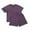 Purple, variant on ibuvkizy Baby Girl Clothes Toddler Girl Short Clothing Sets,Children Solid Color Short Sleeve Round-Neck Blouses T-shirt Sets,Summer Casual Top Tee Shirts,Gifts for Her