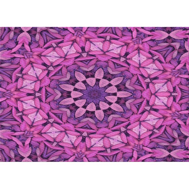 Ahgly Company Machine Washable Indoor Rectangle Transitional Medium Violet Red Pink Area Rugs, 8' x 10'