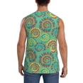 thumbnail image 4 of Balery Colourful Tie Dye Camisetas sin mangas para hombre, absorbe la humedad y protege contra el mal olor.-XX-Large, 4 of 7