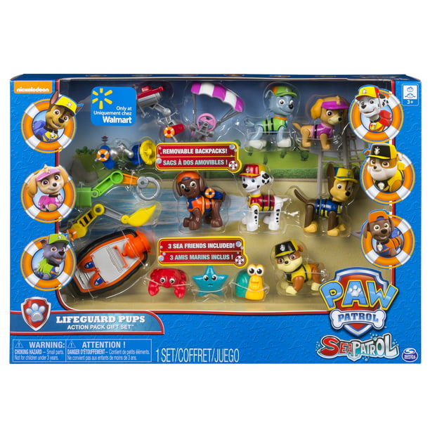 Paw Patrol Sea Patrol Lifeguard Action Pack Gift Set, Exclusively Available At - Walmart.com