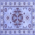 thumbnail image 1 of Ahgly Company Machine Washable Indoor Square Persian Blue Traditional Area Rugs, 6' Square, 1 of 4