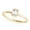 Yellow Gold, variant on 1/3 CT. Certified Emerald Diamond Bezel-Set Solitaire Engagement Ring in 14K Gold H-I / VS2-SI1) / from our Luxury Collection