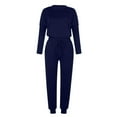 thumbnail image 5 of Diufon Athletic Suits for Women Long Sleeve Tops Elastic Waist Drawstring Lounge Pants with Pockets Casual Sets, 5 of 5