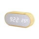 thumbnail image 2 of Reloj despertador electrónico de gran número, función de repetición para dormitorio Reloj de mesa con pantalla LED grande, reloj digital de control de Blanco Macarena Despertador, 2 of 8