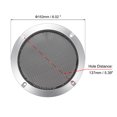 thumbnail image 2 of Unique Bargains 2pcs 5' Speaker Grill Mesh Decorative Circle Woofer Guard Protective Cover Audio Accessories Silver, 2 of 4