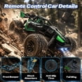 thumbnail image 4 of ‌JoyStone Remote Control Car for Kids, 2.4GHz Off-Road RC Car with LED Lights, 50 Mins Runtime, All Terrain RC Truck Toy for Boys Girls, Green, 4 of 10