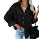 thumbnail image 4 of Blusa de chaqueta de pana de un solo pecho con solapa informal a la moda para mujer Fridja BV0+2397, 4 of 5