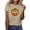 Khaki, variant on Women's Oktoberfest Outfit Clothes German Novelty Funny Beer Short Sleeve Crew Neck T Shirt Summer Holiday Festival Casual Blouse Top Tshirts