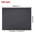 thumbnail image 3 of Uxcell 120 Grits Waterproof Sandpaper Wet Dry Sand Paper Wood Furniture Finishing Silicone Grey 5pcs, 3 of 5