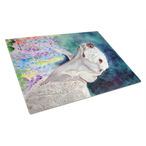 Carolines Treasures 7226LCB Bedlington Terrier Glass Cutting Board Large, 12H x 16W, multicolor