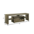 thumbnail image 5 of 79 Inch Wood TV Media Entertainment Center Sliding Barn Door Cabinet Oak - Saltoro Sherpi, 5 of 5