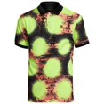 thumbnail image 4 of Nike Men's Heritage Slim Printed Polo - Volt/Black - Small, 4 of 5